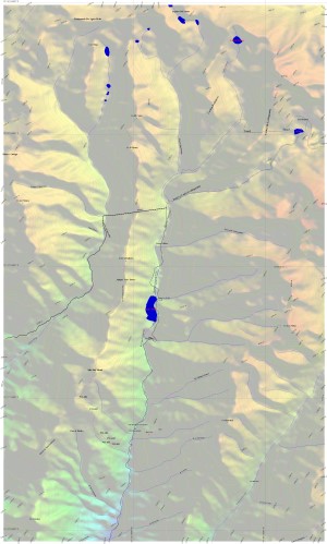 Mapa de la Sierra del San Francisco. Ascenso a los cerros Alto Hotel, Cortadera y El Cobre Descargar mapa en alta resolución